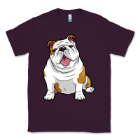 Plum ENGLISH BULLDOGS Awesome Funny Bulldog Pups Dogs Classic Tee - maiPhamDesign