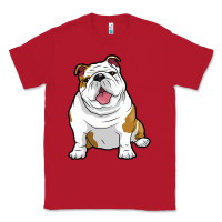 Red ENGLISH BULLDOGS Awesome Funny Bulldog Pups Dogs Classic Tee - maiPhamDesign