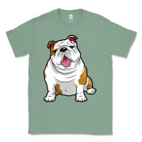 Sage ENGLISH BULLDOGS Awesome Funny Bulldog Pups Dogs Classic Tee - maiPhamDesign