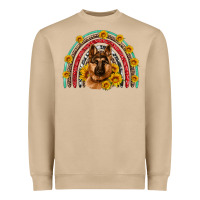 Mushroom german shepherd rainbow Heavyweight Sweatshirt - Artiststas