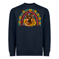 Navy german shepherd rainbow Heavyweight Sweatshirt - Artiststas