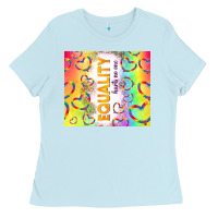 Baby Blue equality hurts no one Ladies Tee - TumblerDesignByShophia