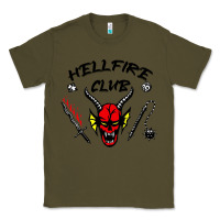 Army Green hellfire club   strangerthings Classic Tee - maiPhamDesign