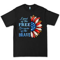 Black patriotic sunflower no background Premium Tee - Jasminsmagicworld