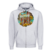 Heather Grey nail boss Zipper Hoodie - BarkalooDesign