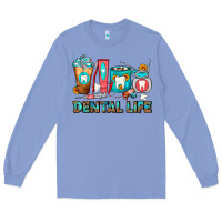 Colony Blue Dental Life Dentist Coffee Cups Long Sleeve Tee - FaDigitalArtStudio