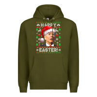 Army Green Santa Joe Biden Happy Easter Ugly Christmas Premium Hoodie - maiPhamDesign