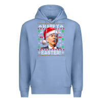 Colony Blue Santa Joe Biden Happy Easter Ugly Christmas Premium Hoodie - maiPhamDesign