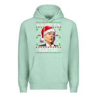 Seafoam Santa Joe Biden Happy Easter Ugly Christmas Premium Hoodie - maiPhamDesign