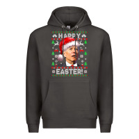 Smoke Santa Joe Biden Happy Easter Ugly Christmas Premium Hoodie - maiPhamDesign