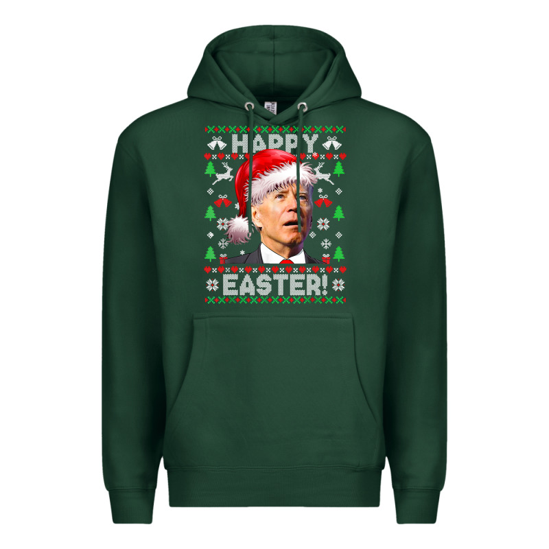 Santa Joe Biden Happy Easter Ugly Christmas Premium Hoodie by maiPhamDesign | Teevron