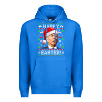 True Royal Santa Joe Biden Happy Easter Ugly Christmas Premium Hoodie - maiPhamDesign