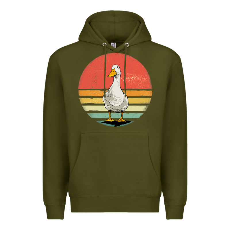 Retro Vintage Duck Premium Hoodie by maiPhamDesign | Teevron