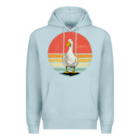 Blue Mist Retro Vintage Duck Premium Hoodie - maiPhamDesign