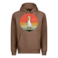 Chestnut Retro Vintage Duck Premium Hoodie - maiPhamDesign