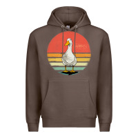 Coffee Retro Vintage Duck Premium Hoodie - maiPhamDesign