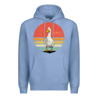 Colony Blue Retro Vintage Duck Premium Hoodie - maiPhamDesign