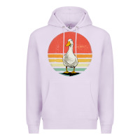 Lilac Retro Vintage Duck Premium Hoodie - maiPhamDesign