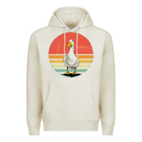 Oatmeal Heather Retro Vintage Duck Premium Hoodie - maiPhamDesign