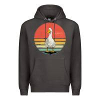 Smoke Retro Vintage Duck Premium Hoodie - maiPhamDesign