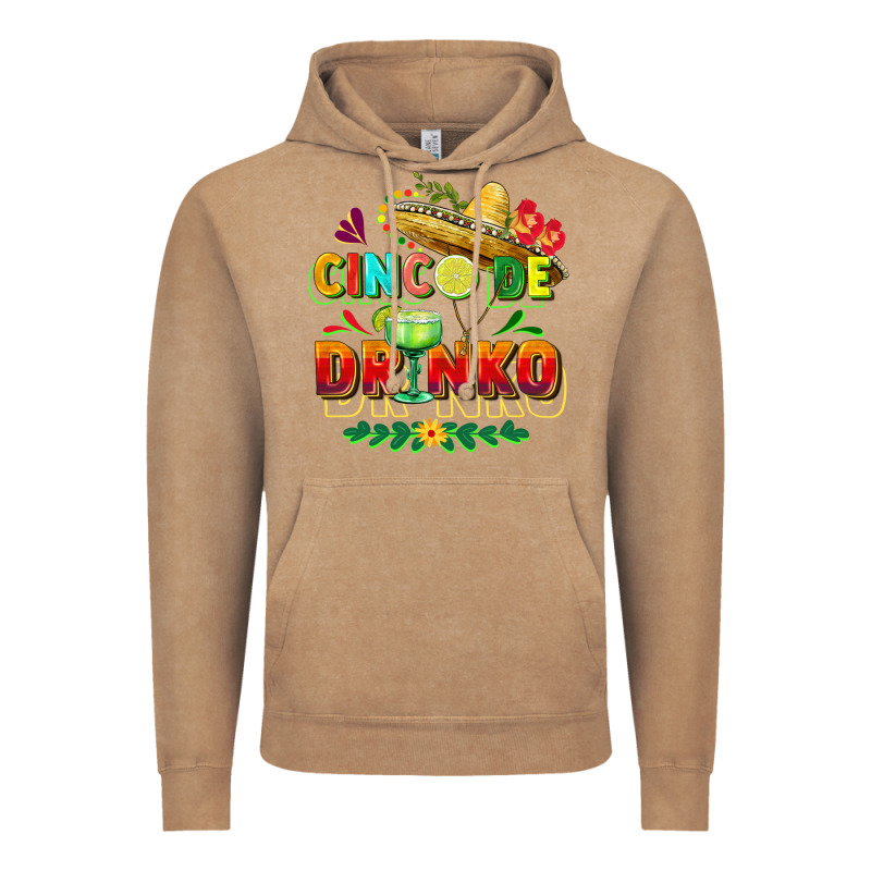 Cinco De Drinko Vintage Hoodie by FaDigitalArtStudio | Teevron