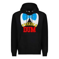 Black tweedle dee dum funny matching halloween costume for couples premium t Premium Hoodie - maiPhamDesign