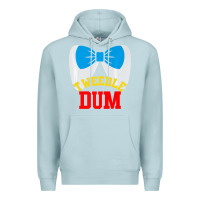 Blue Mist tweedle dee dum funny matching halloween costume for couples premium t Premium Hoodie - maiPhamDesign