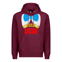 Burgundy tweedle dee dum funny matching halloween costume for couples premium t Premium Hoodie - maiPhamDesign