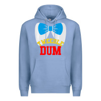 Colony Blue tweedle dee dum funny matching halloween costume for couples premium t Premium Hoodie - maiPhamDesign