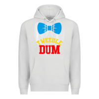 Dove Grey tweedle dee dum funny matching halloween costume for couples premium t Premium Hoodie - maiPhamDesign