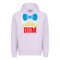 Lilac tweedle dee dum funny matching halloween costume for couples premium t Premium Hoodie - maiPhamDesign