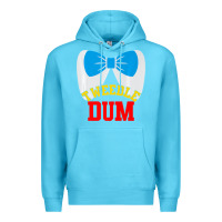 Ocean Blue tweedle dee dum funny matching halloween costume for couples premium t Premium Hoodie - maiPhamDesign