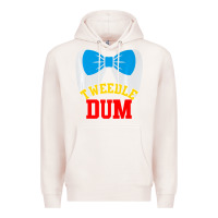 Pale Pink tweedle dee dum funny matching halloween costume for couples premium t Premium Hoodie - maiPhamDesign
