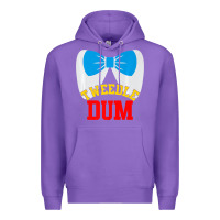 Purple tweedle dee dum funny matching halloween costume for couples premium t Premium Hoodie - maiPhamDesign