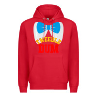 Red tweedle dee dum funny matching halloween costume for couples premium t Premium Hoodie - maiPhamDesign