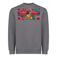 Storm french bulldog floral license plate Heavyweight Sweatshirt - Artiststas
