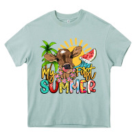 Arona My first summer baby cow Heavy Core Tee - NancyCooperArtShop