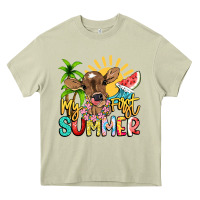 Mossy My first summer baby cow Heavy Core Tee - NancyCooperArtShop