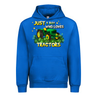 Cobalt just a boy who loves tractors Urban Hoodie - JahusDesignShop
