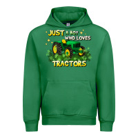 Emerald just a boy who loves tractors Urban Hoodie - JahusDesignShop
