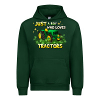 Forest Green just a boy who loves tractors Urban Hoodie - JahusDesignShop