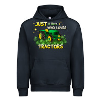 Navy just a boy who loves tractors Urban Hoodie - JahusDesignShop