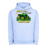 Pigment Grape Ice just a boy who loves tractors Urban Hoodie - JahusDesignShop