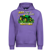 Tulip just a boy who loves tractors Urban Hoodie - JahusDesignShop
