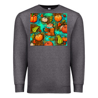 Charcoal Heather pumpkin spice and pumpkin Premium Sweatshirt - AdoDesignShop