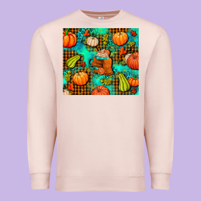 Pumpkin Spice And Pumpkin Premium Sweatshirt Designed By Adodesignshop