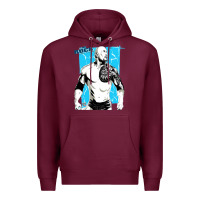 Burgundy the rock power Premium Hoodie - maiPhamDesign
