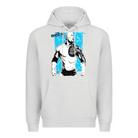 Dove Grey the rock power Premium Hoodie - maiPhamDesign