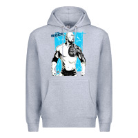 Heather Grey the rock power Premium Hoodie - maiPhamDesign