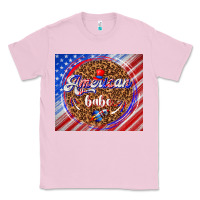 Bubblegum Pink American babe Classic Tee - TumblerDesignByShophia